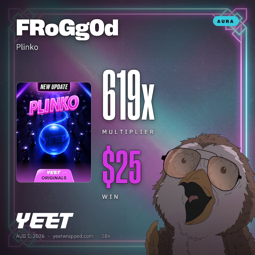 FRoGg0d hit 619x on Plinko