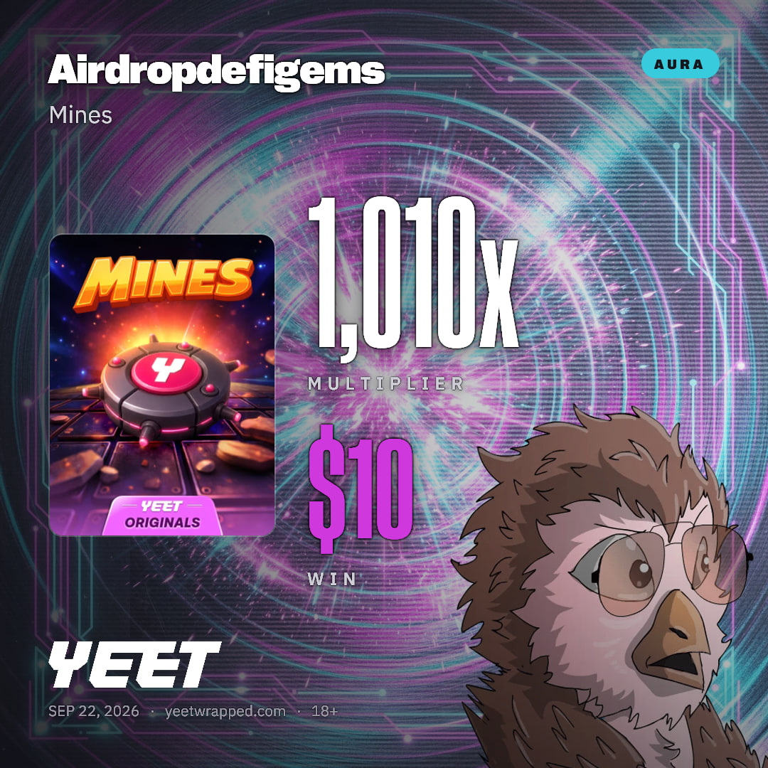 Airdropdefigems hit 1,010x on Mines
