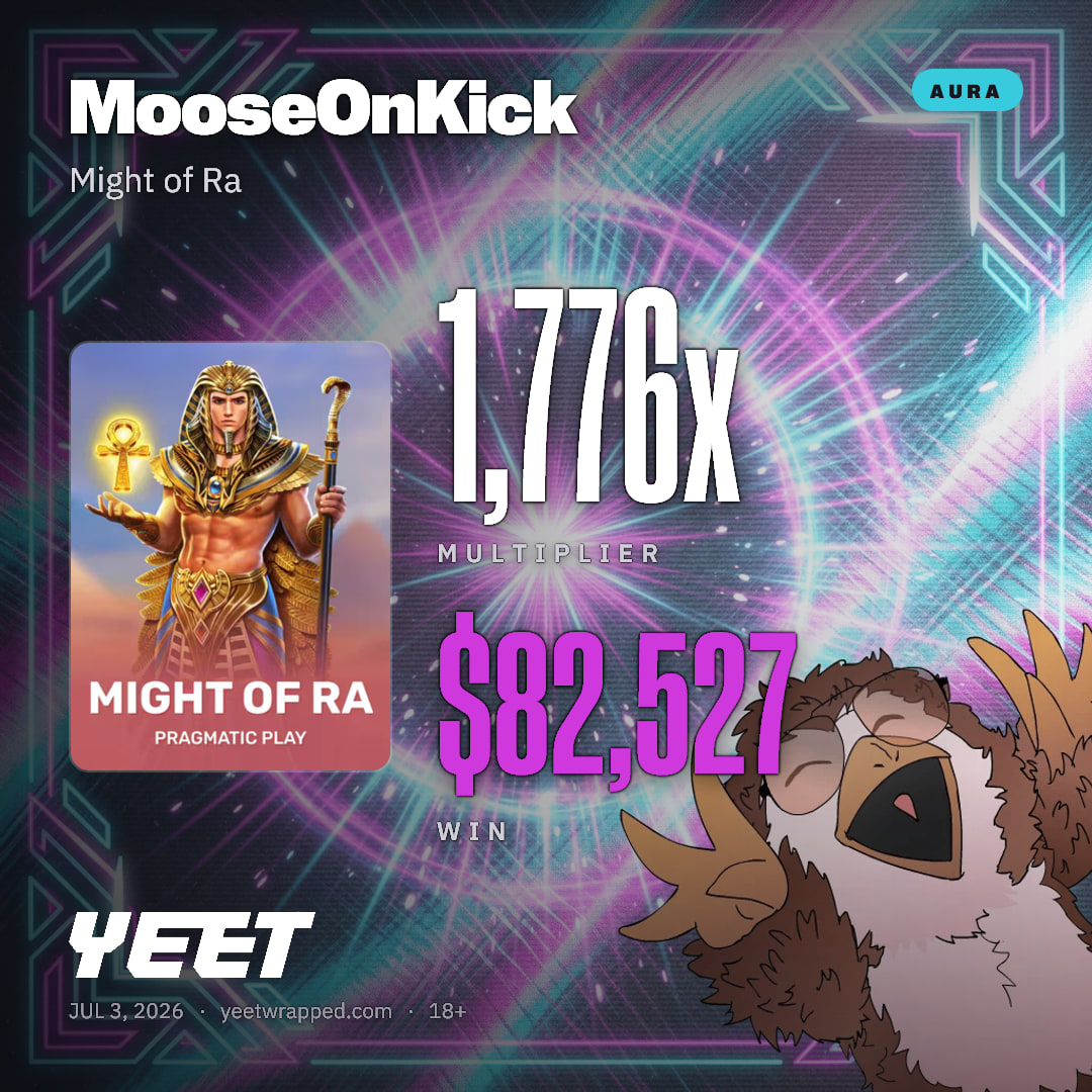 MooseOnKick hit 1,776x on Might of Ra
