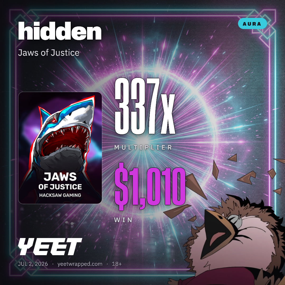 hidden hit 336.6x on Jaws of Justice