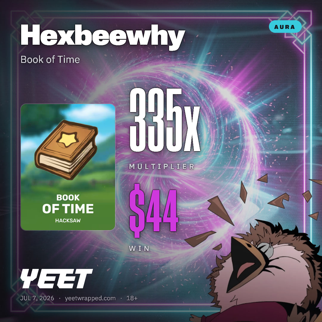 Hexbeewhy hit 335.3x on Book of Time
