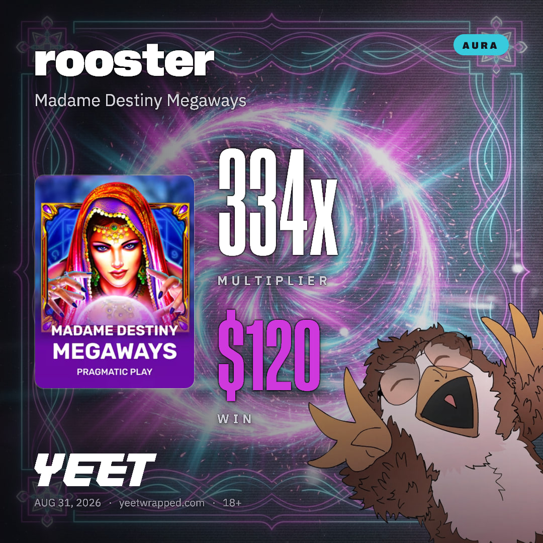 rooster hit 333.5x on Madame Destiny Megaways