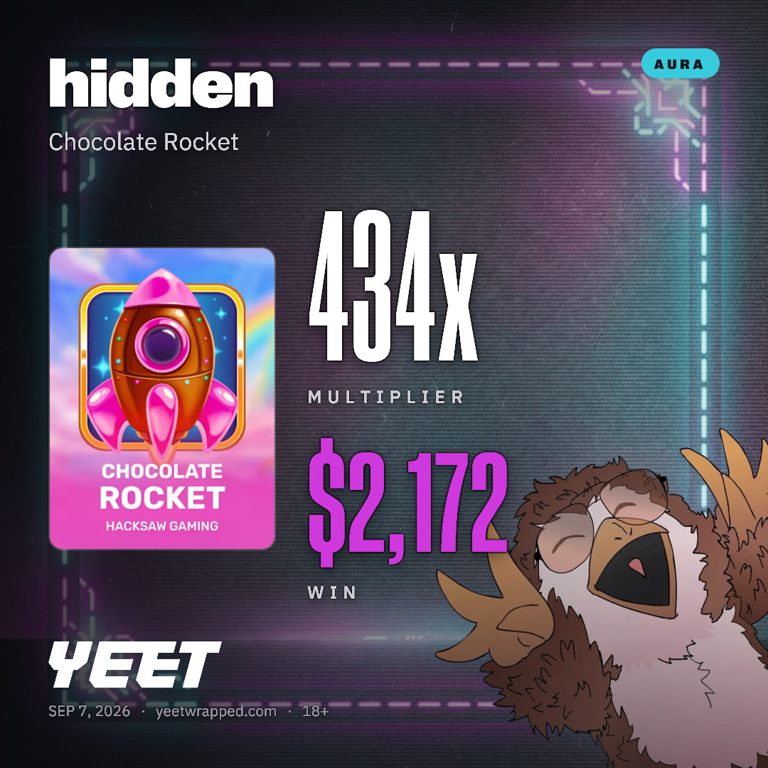 hidden hit 434.4x on Chocolate Rocket