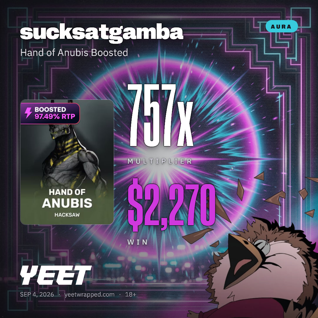 sucksatgamba hit 756.8x on Hand of Anubis Boosted