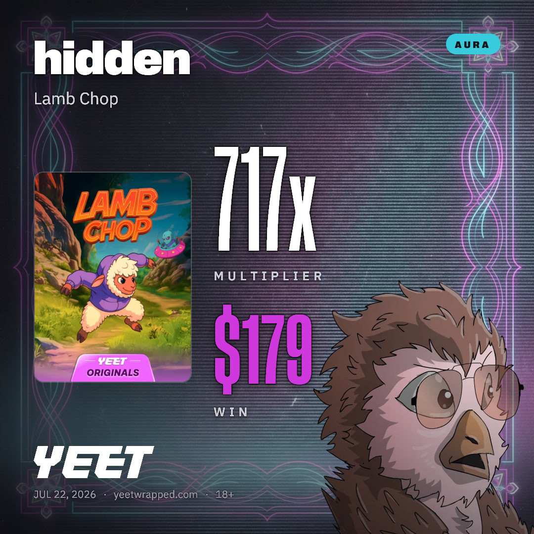 hidden hit 717.1x on Lamb Chop