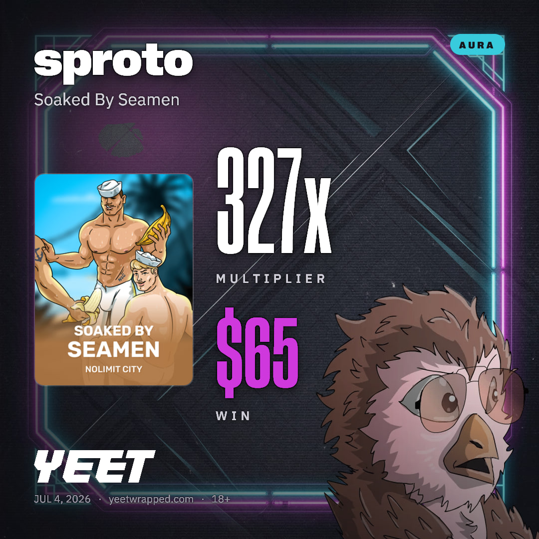 sproto hit 326.7x on Soaked By Seamen