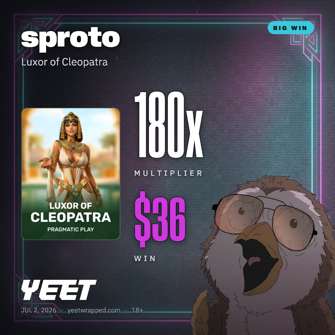 sproto hit 180x on Luxor of Cleopatra