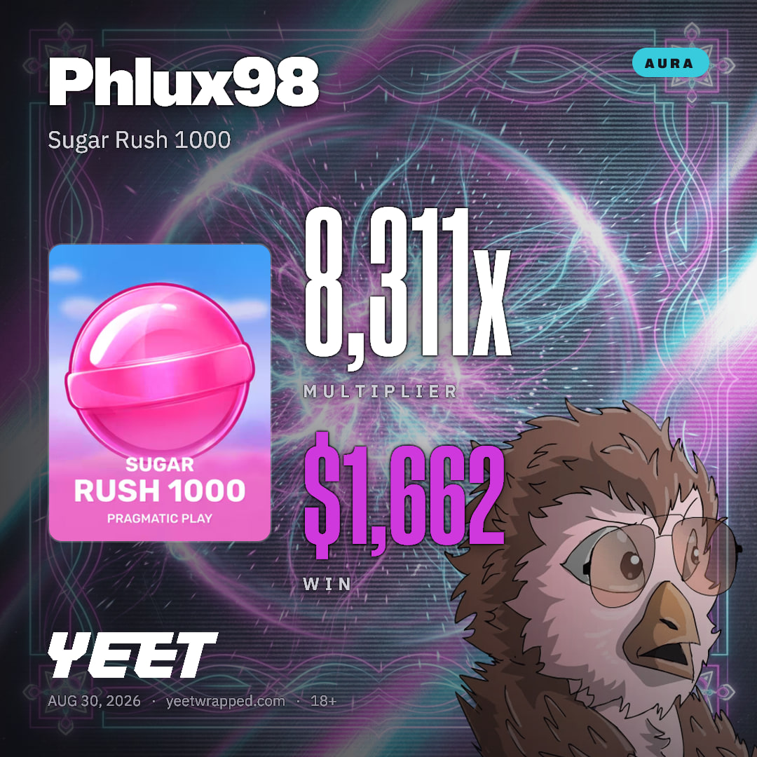 Phlux98 hit 8,311x on Sugar Rush 1000