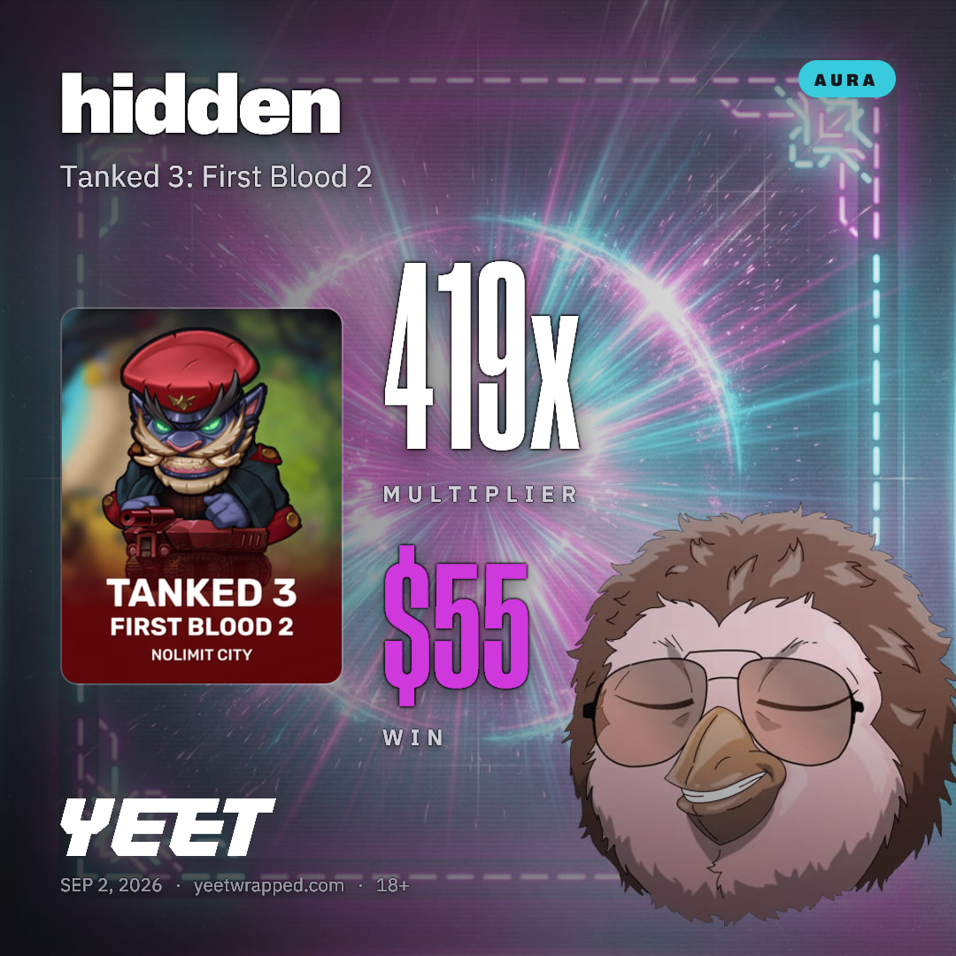 hidden hit 418.7x on Tanked 3: First Blood 2