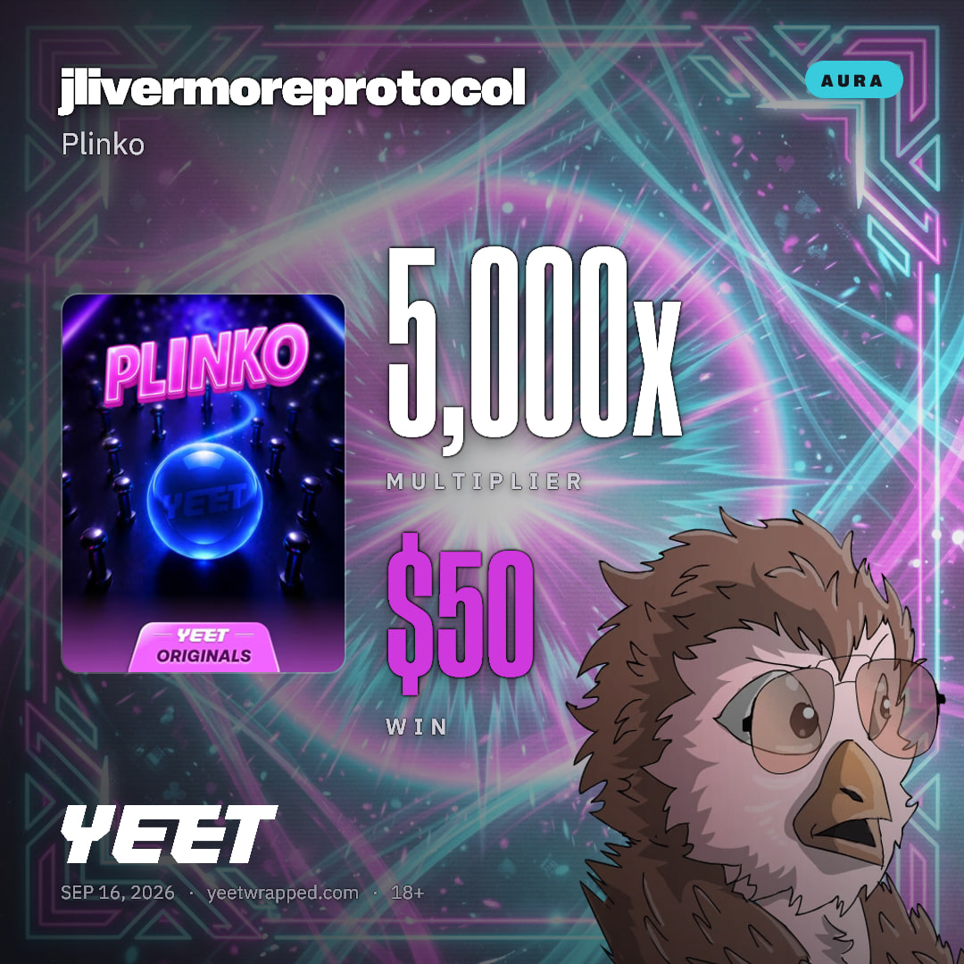 jlivermoreprotocol hit 5,000x on Plinko