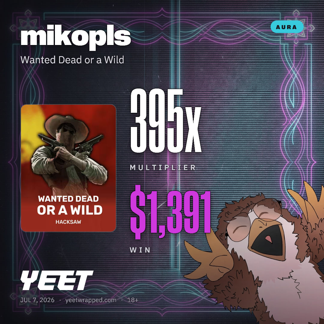 mikopls hit 395.1x on Wanted Dead or a Wild