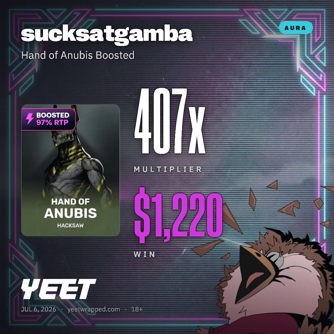 sucksatgamba hit 406.6x on Hand of Anubis Boosted