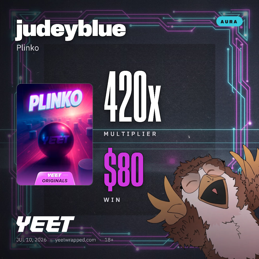judeyblue hit 420x on Plinko