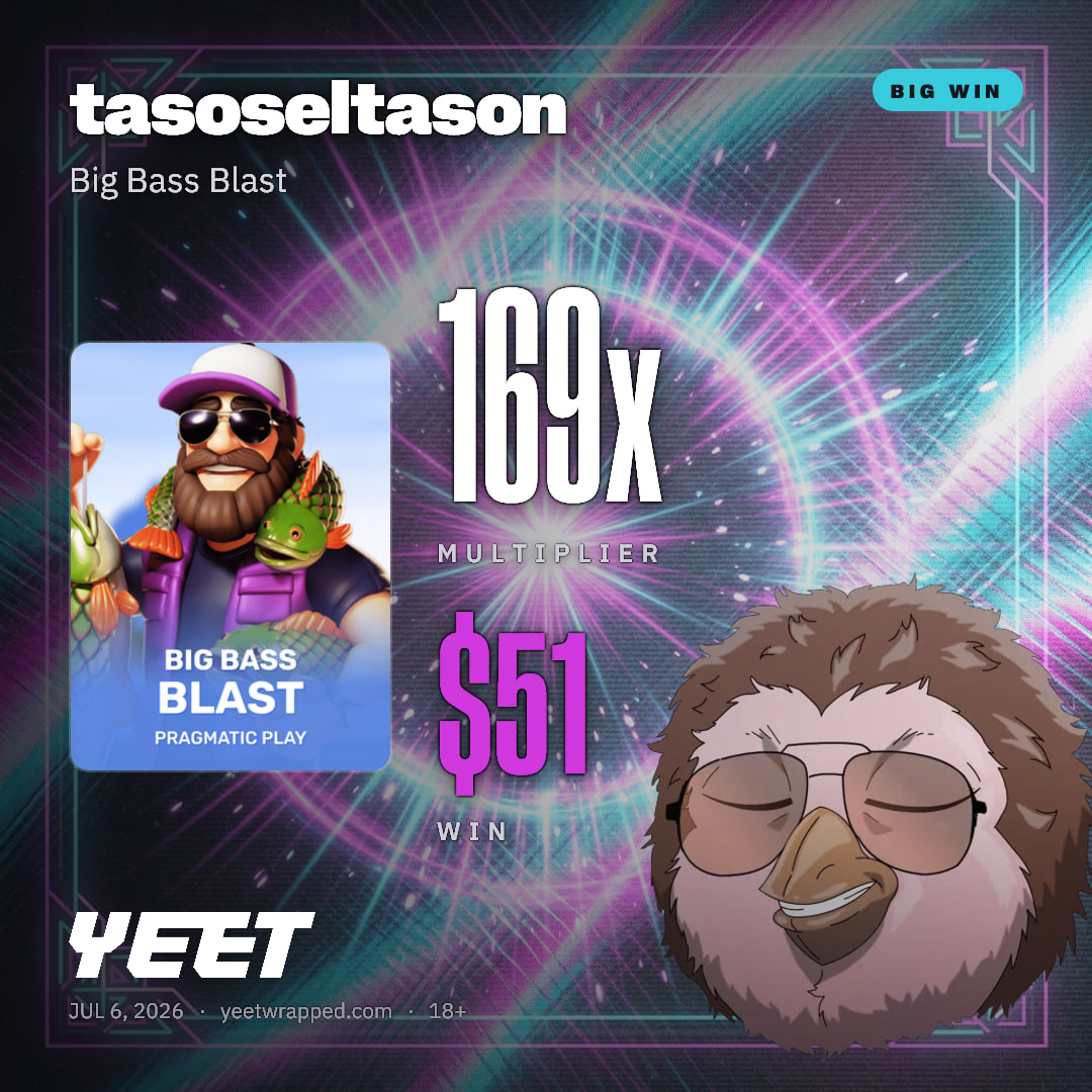 tasoseltason hit 169.1x on Big Bass Blast