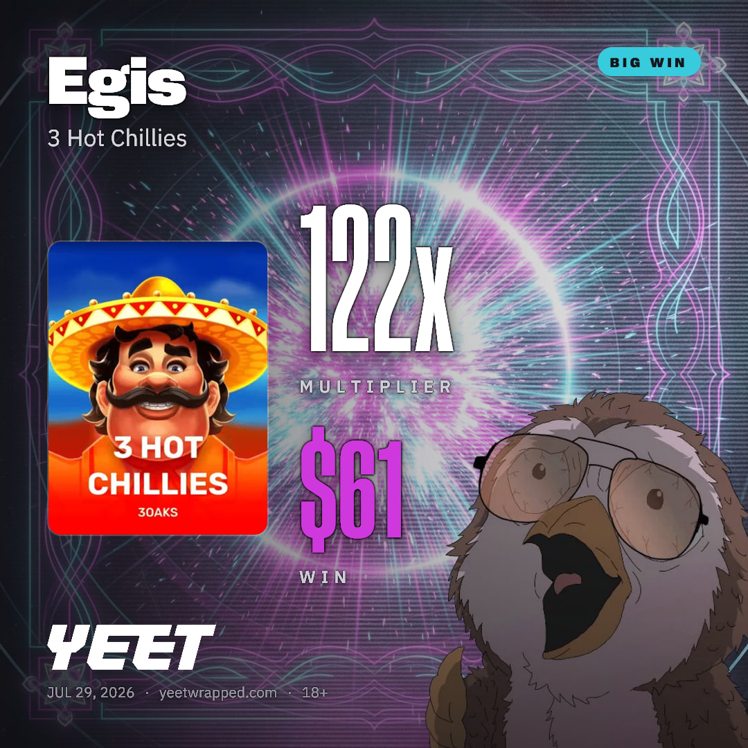 Egis hit 122x on 3 Hot Chillies