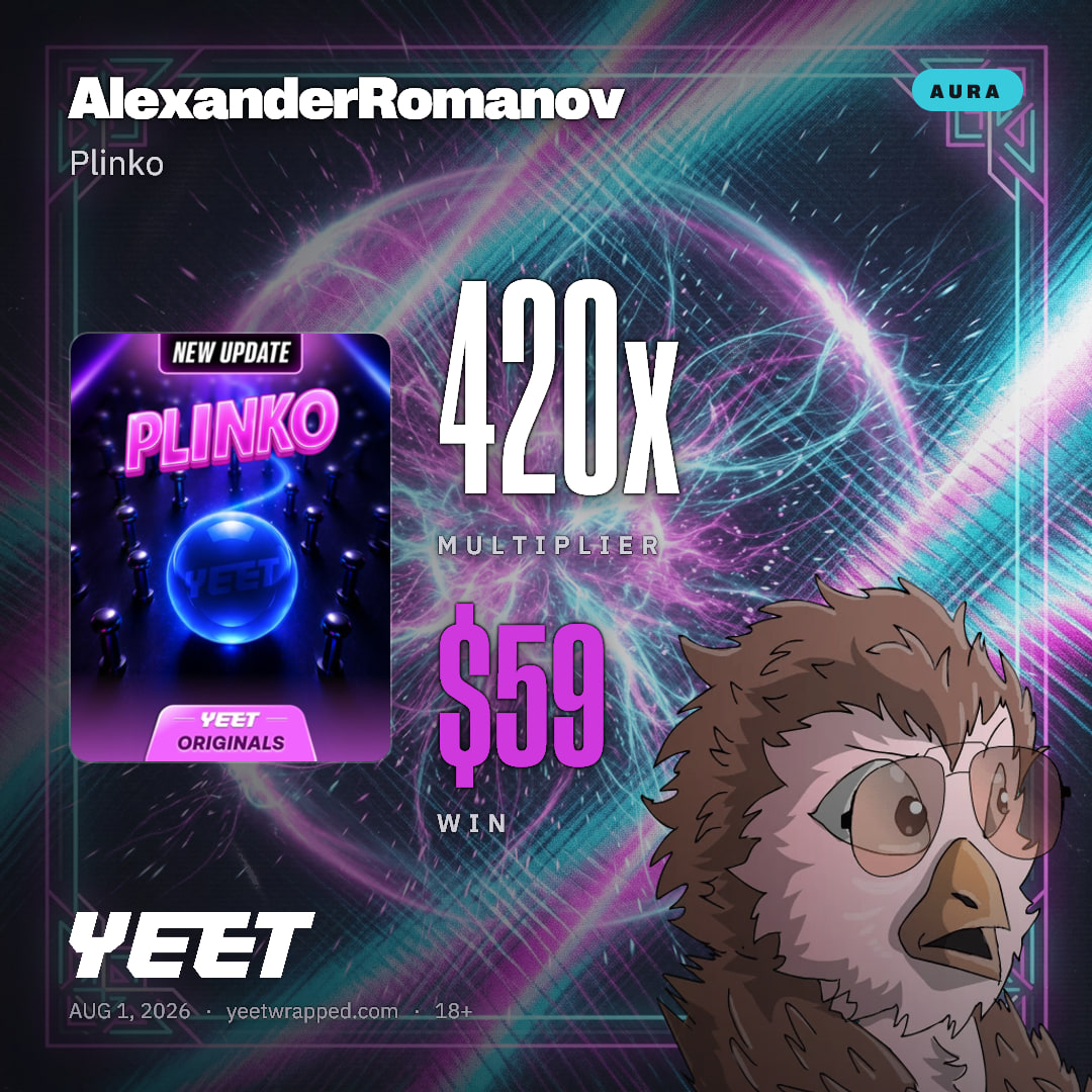 AlexanderRomanov hit 420x on Plinko
