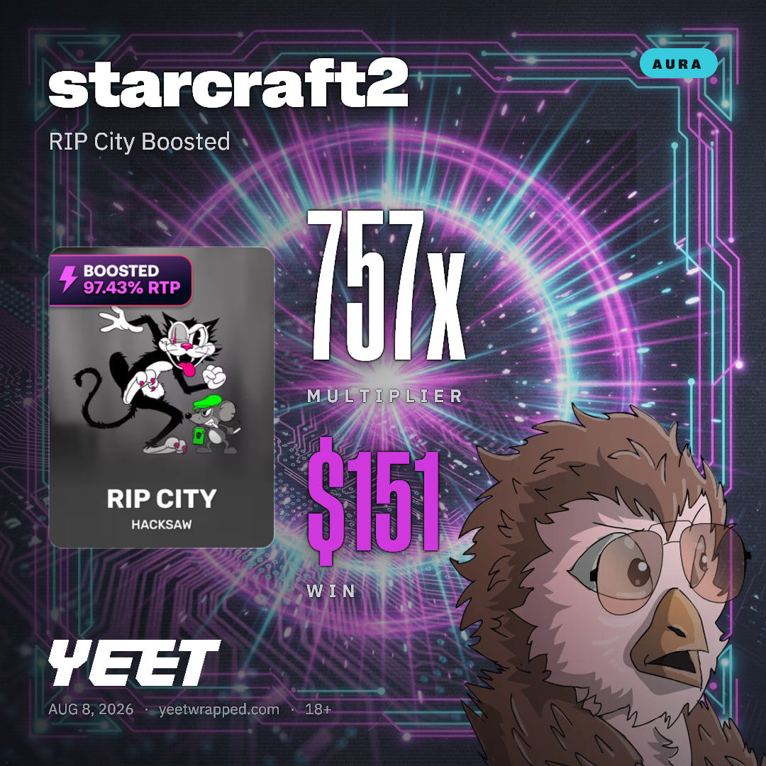 starcraft2 hit 757.4x on RIP City Boosted