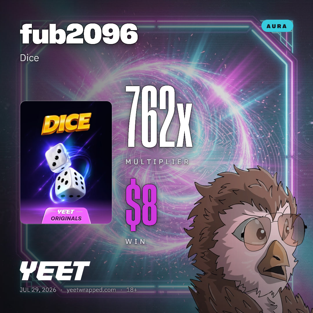 fub2096 hit 761.5x on Dice