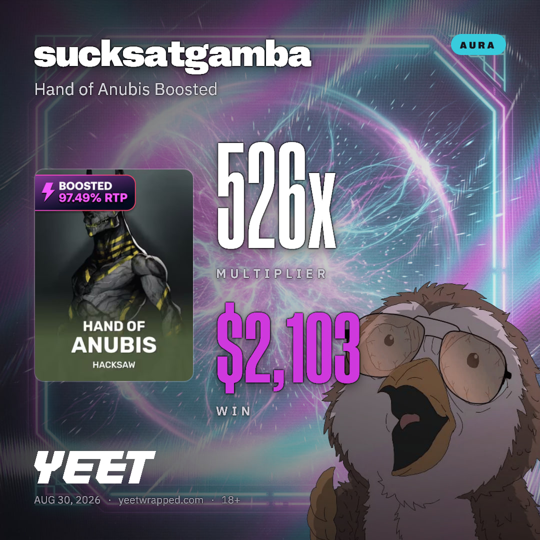 sucksatgamba hit 525.7x on Hand of Anubis Boosted