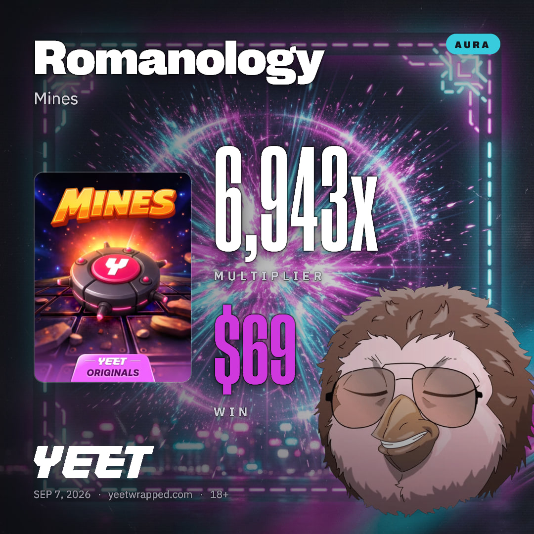 Romanology hit 6,943x on Mines