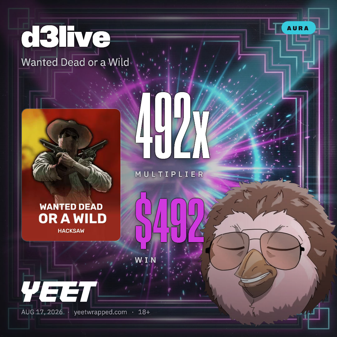 d3live hit 491.6x on Wanted Dead or a Wild