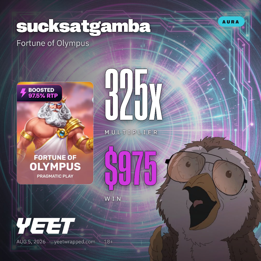 sucksatgamba hit 325x on Fortune of Olympus
