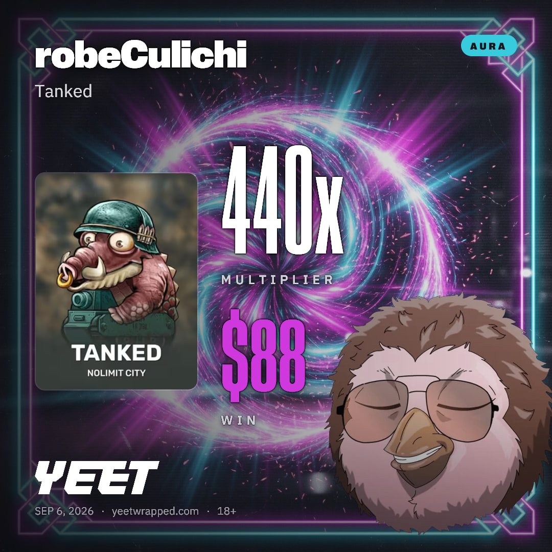 robeCulichi hit 439.9x on Tanked