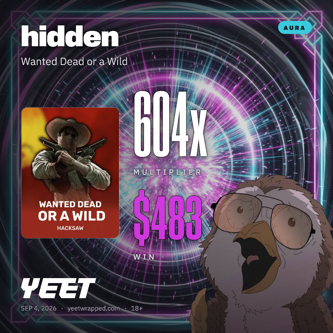 hidden hit 603.6x on Wanted Dead or a Wild