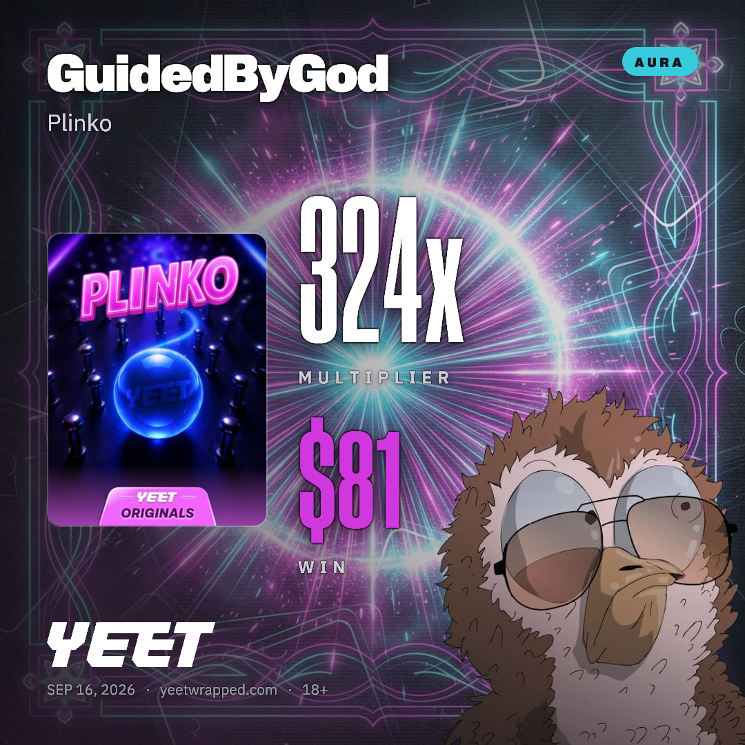 GuidedByGod hit 324x on Plinko