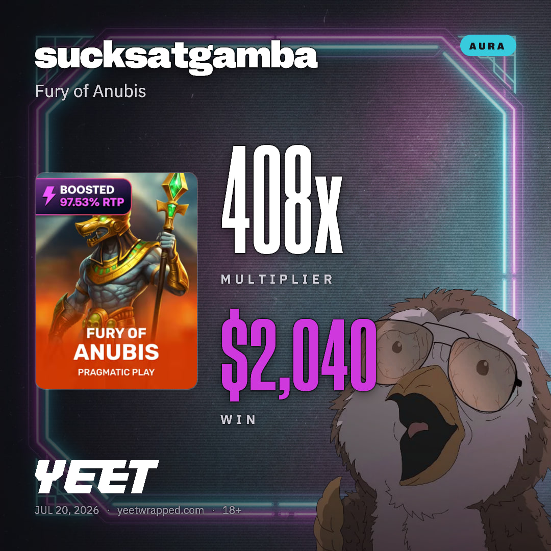 sucksatgamba hit 407.9x on Fury of Anubis