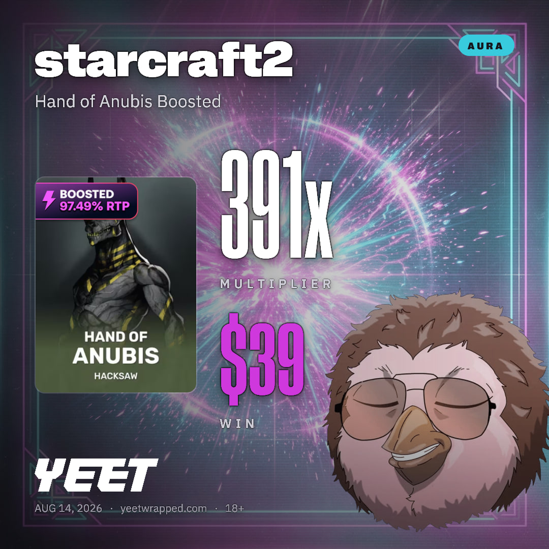 starcraft2 hit 391.2x on Hand of Anubis Boosted