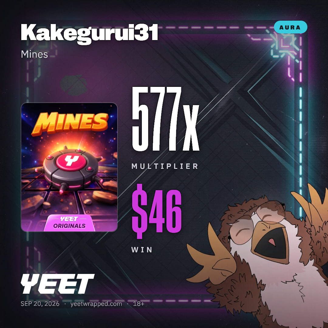 Kakegurui31 hit 576.7x on Mines