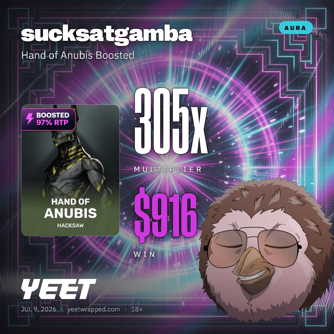 sucksatgamba hit 305.3x on Hand of Anubis Boosted