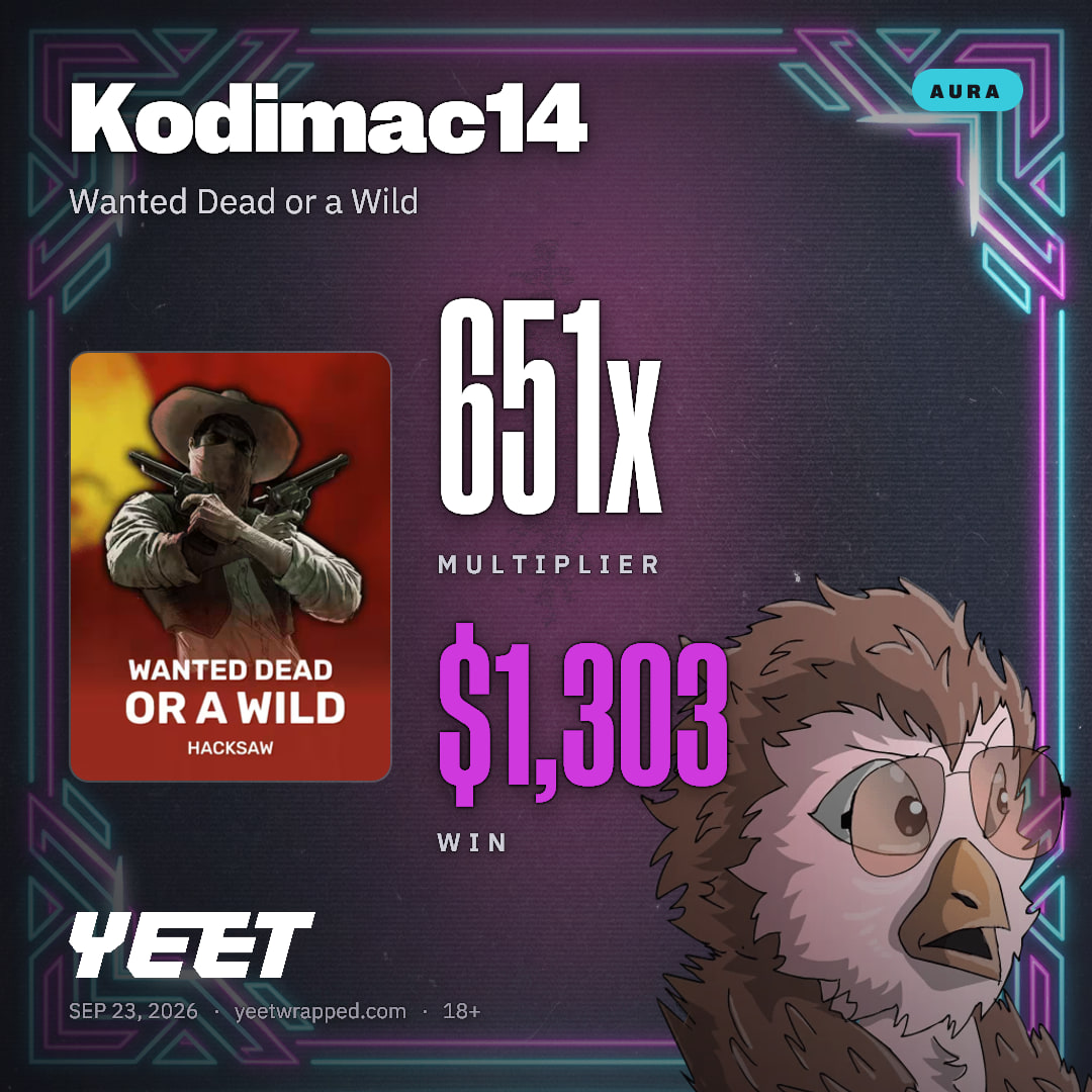 Kodimac14 hit 651.4x on Wanted Dead or a Wild