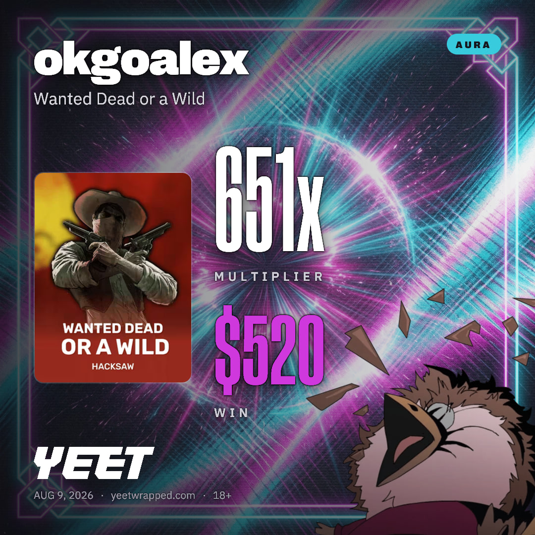 okgoalex hit 650.5x on Wanted Dead or a Wild