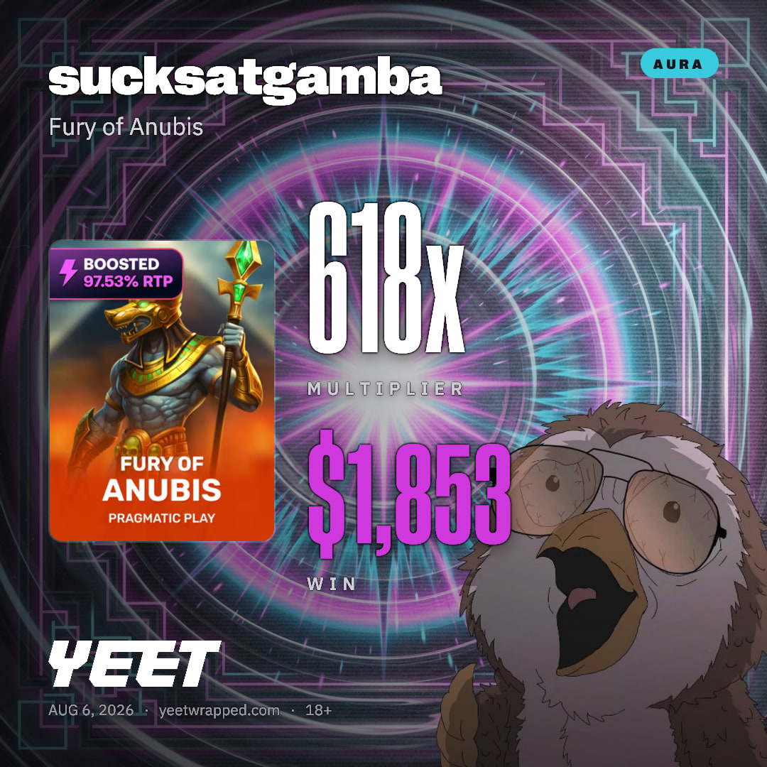 sucksatgamba hit 617.6x on Fury of Anubis