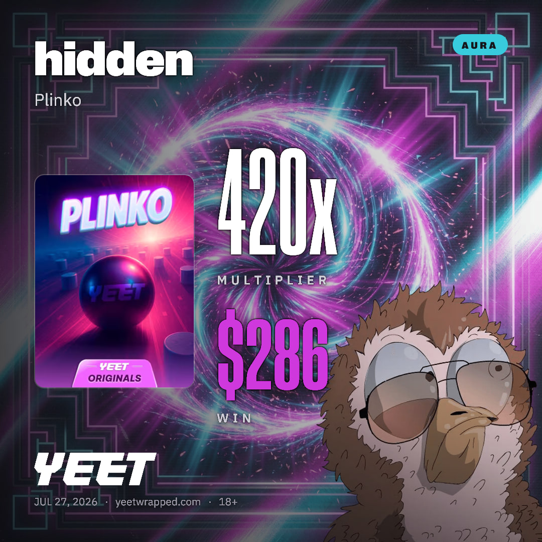 hidden hit 420x on Plinko