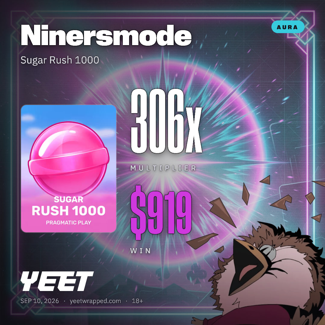 Ninersmode hit 306.4x on Sugar Rush 1000