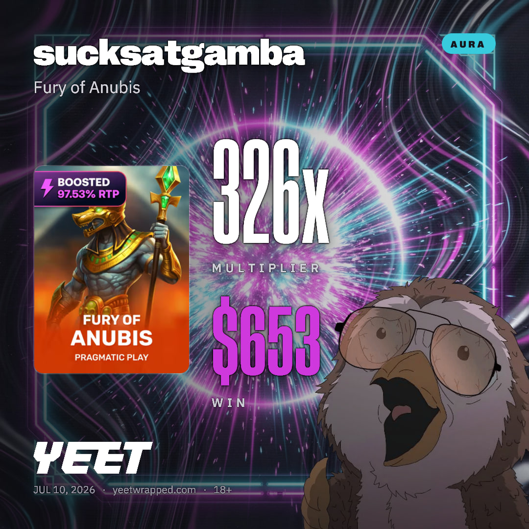sucksatgamba hit 326.4x on Fury of Anubis