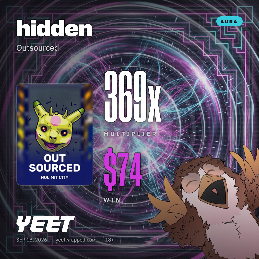 hidden hit 368.6x on Outsourced