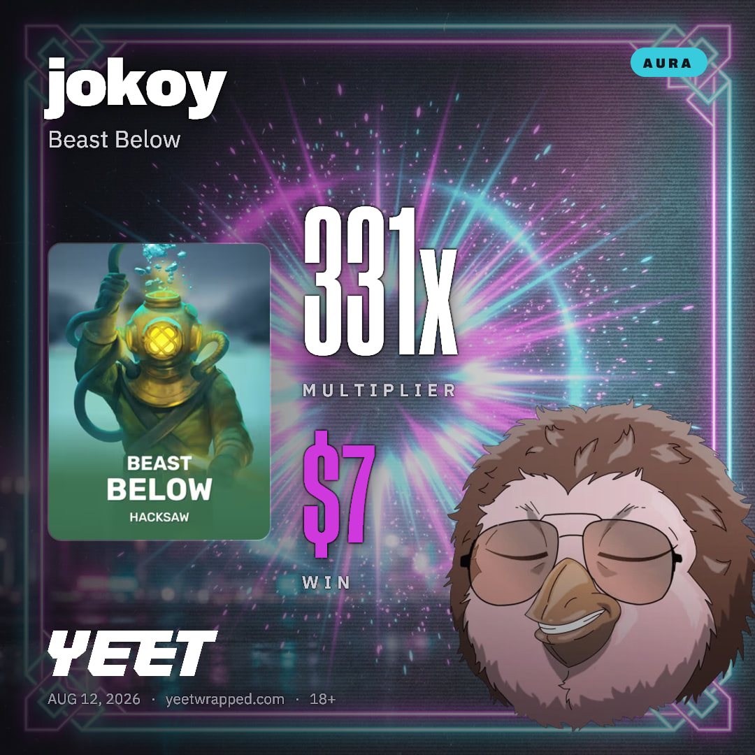 jokoy hit 330.7x on Beast Below