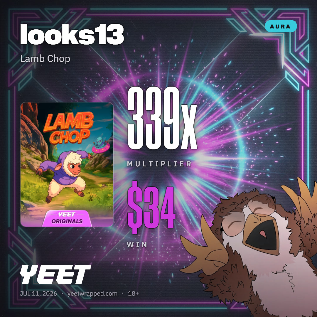 looks13 hit 338.7x on Lamb Chop