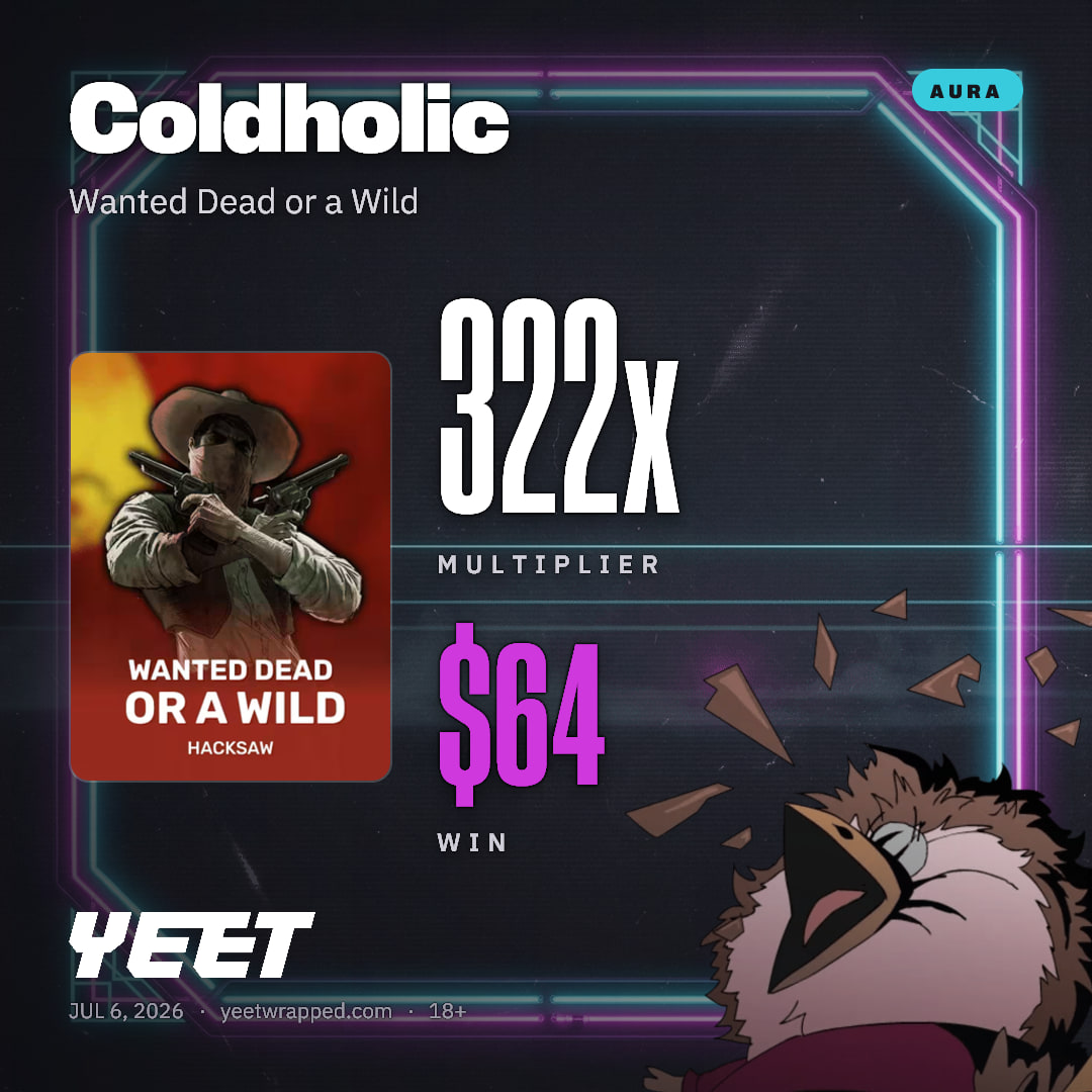 Coldholic hit 321.8x on Wanted Dead or a Wild