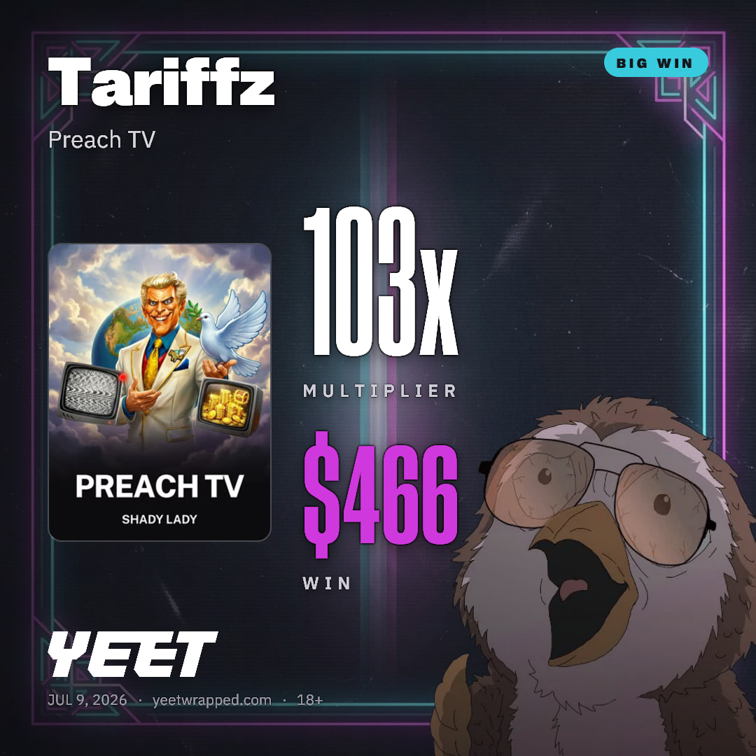 Tariffz hit 103.5x on Preach TV