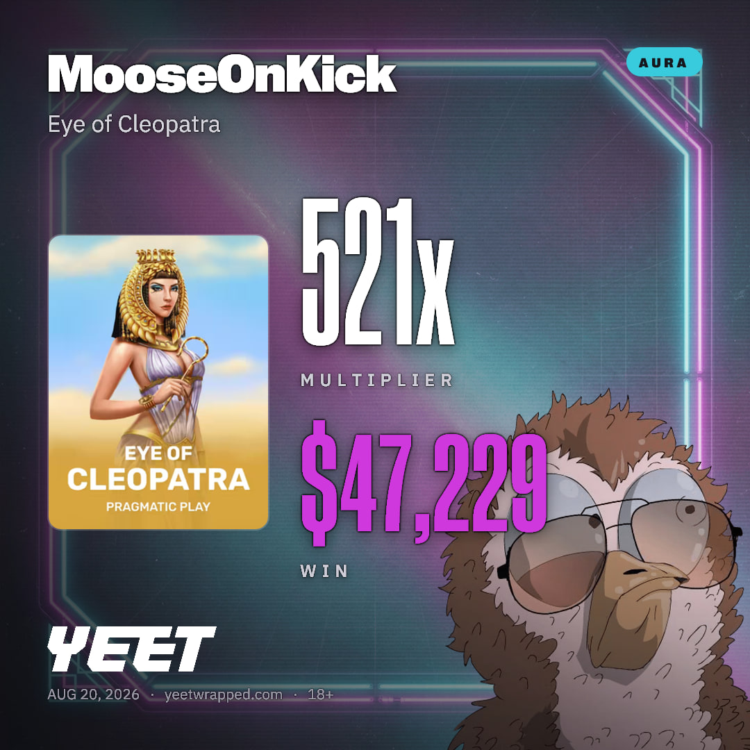 MooseOnKick hit 520.6x on Eye of Cleopatra