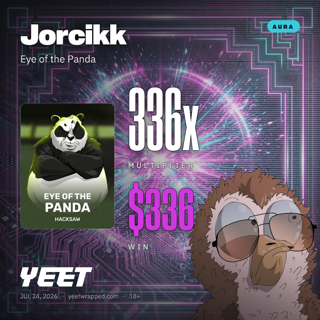 Jorcikk hit 335.6x on Eye of the Panda