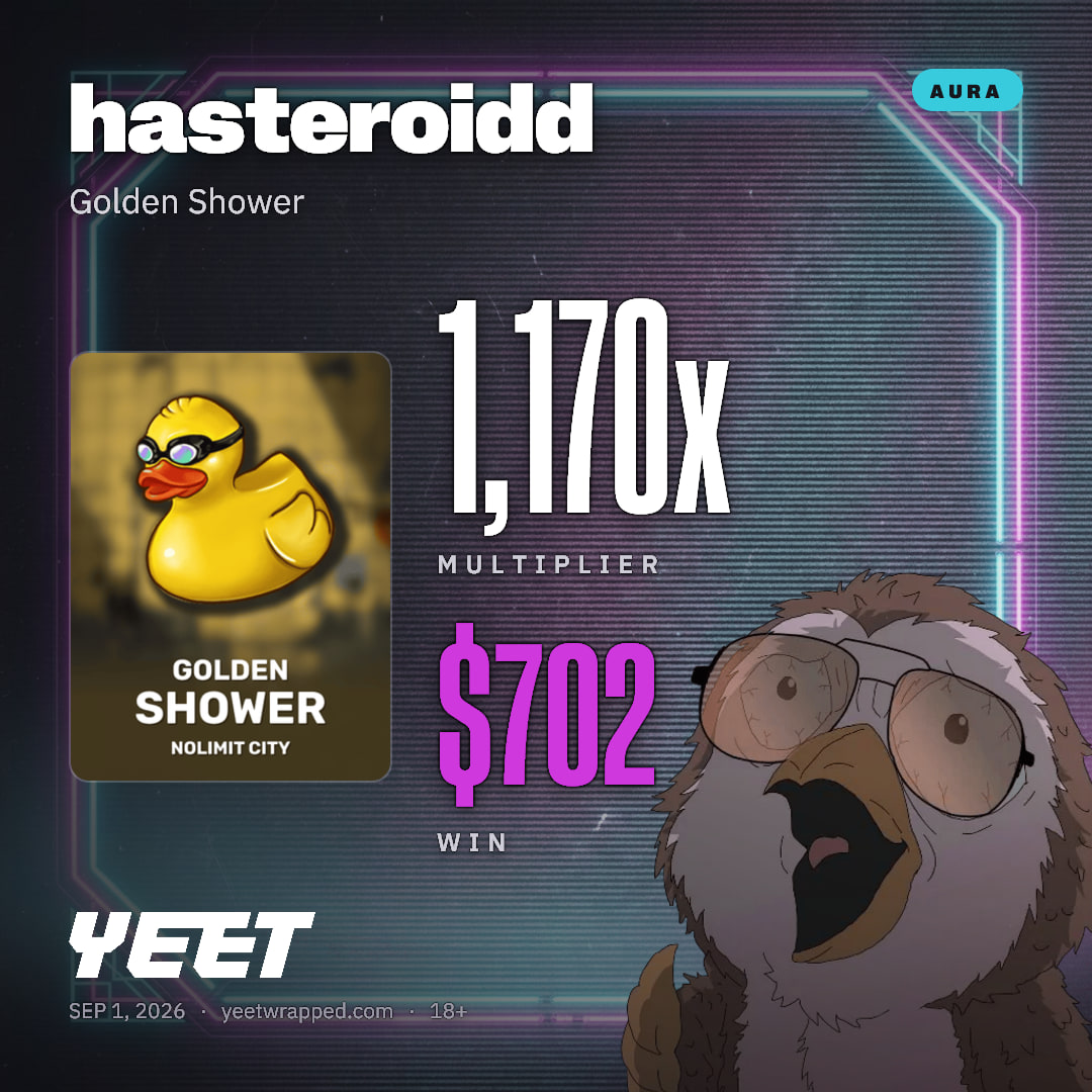 hasteroidd hit 1,170x on Golden Shower