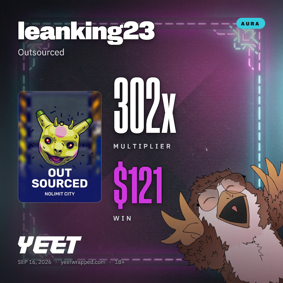 leanking23 hit 301.9x on Outsourced