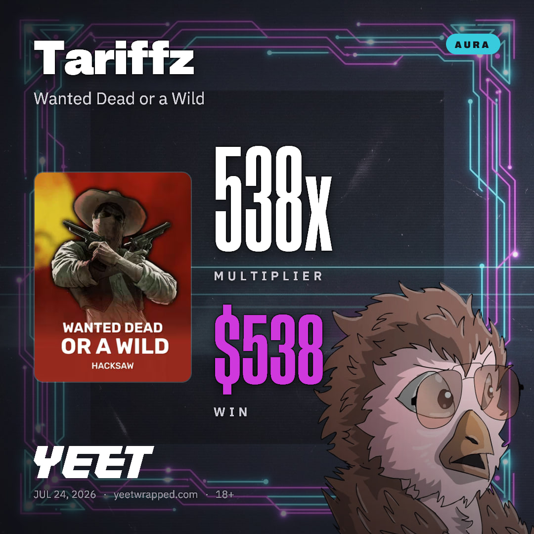 Tariffz hit 537.5x on Wanted Dead or a Wild