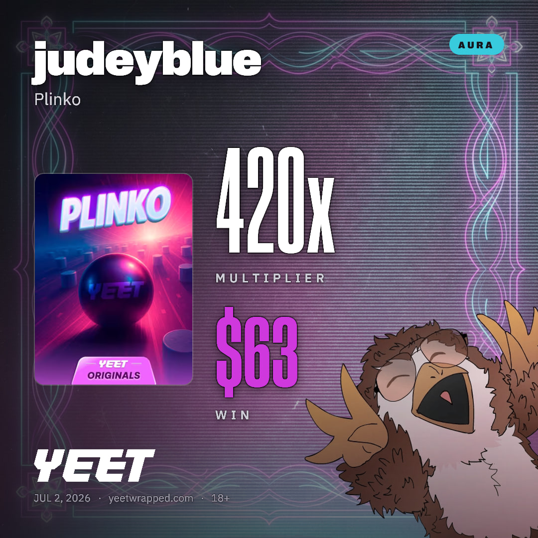 judeyblue hit 420x on Plinko